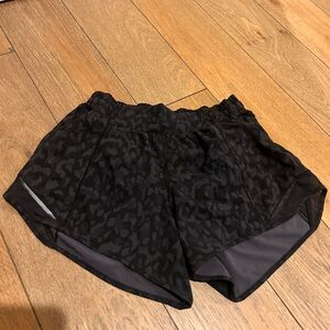 lululemon athletica Black Patterned Athletic Shorts